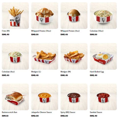 Harga Menu KFC Add on Sides 2 Harga Menu KFC Add on Sides