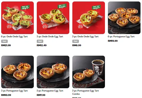 Harga Menu KFC Egg Tarts Harga Menu KFC Egg Tarts