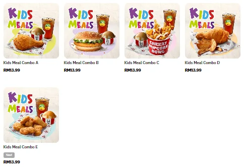 Harga Menu KFC Kids Meals Harga Menu KFC Kids Meals